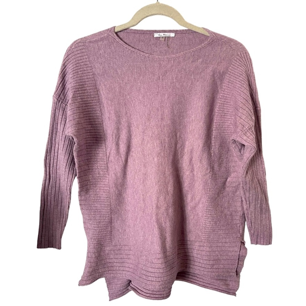 Vila Milano Lavender Purple Crewneck Sweater 3/4 sleeve‎ S
